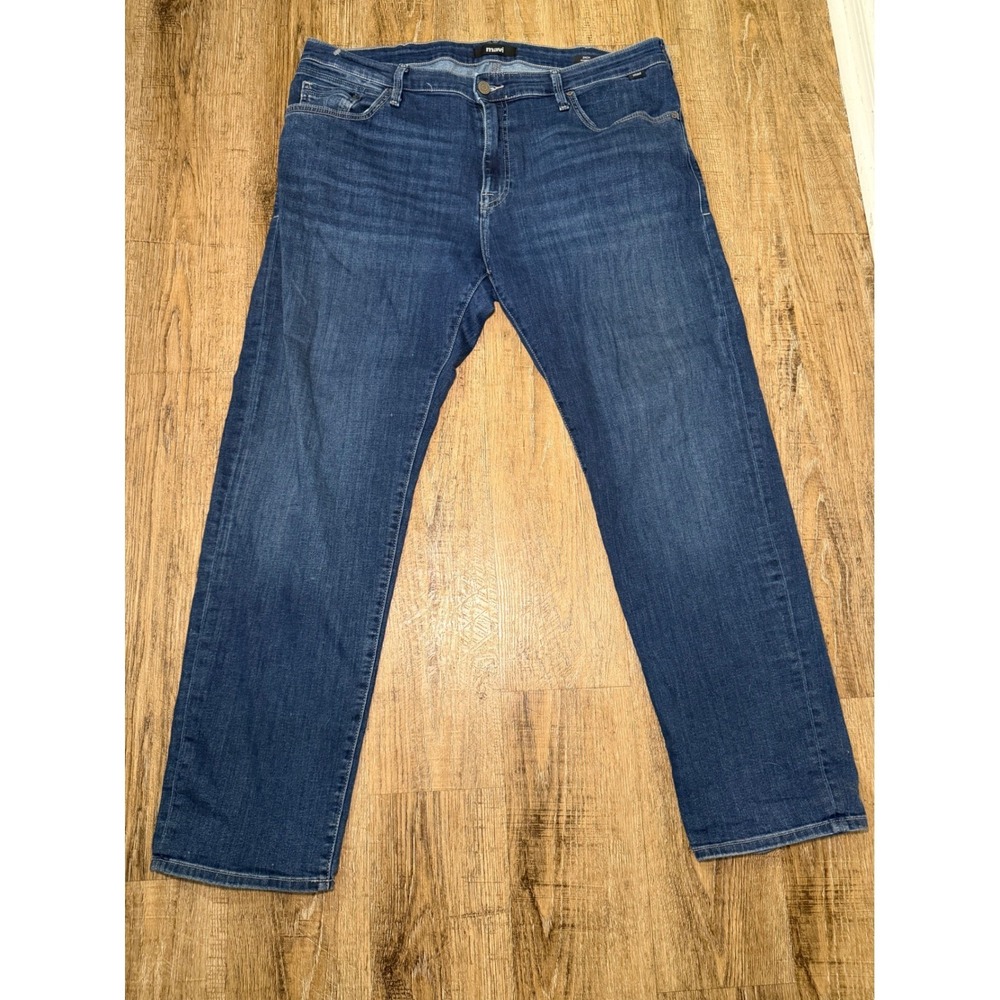 Mavi Zach Straight Leg Jeans Mens 38x32 Dark Wash‎ Blue Denim Stretch R278256